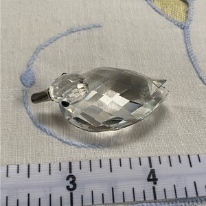 Swarovski Faceted Crystal Duck Figurine
